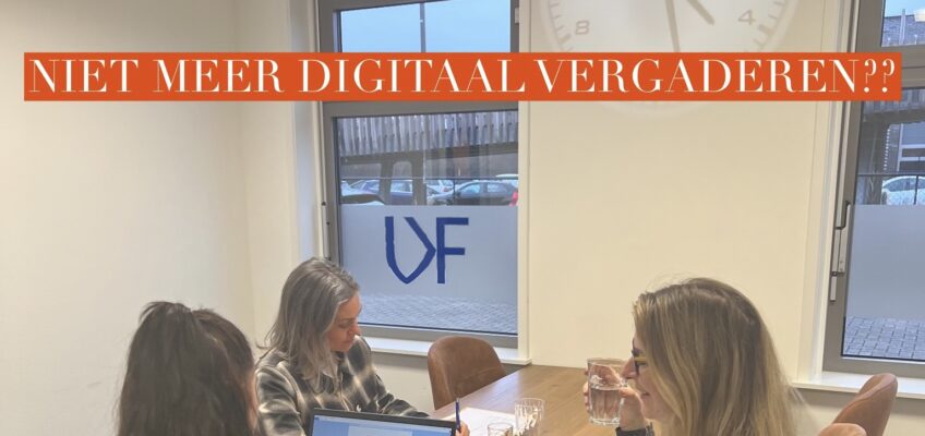 Foto van FKJ notaris die digitaal aan het vergaderen zijn.